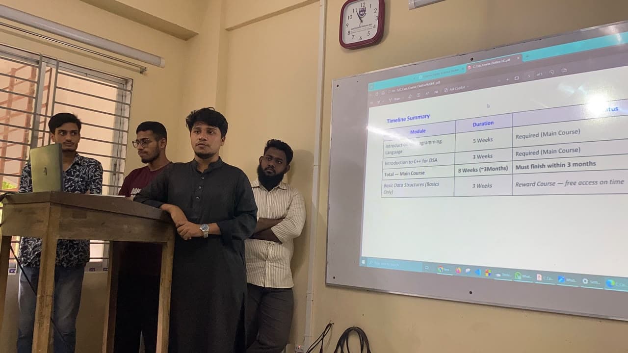 গোছানো কোর্স, একদম গোড়া থেকে